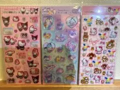 正規品♡サンリオ　すりガラス風ユニコーン　ラメ入り樹脂もりシール　平成コギャル