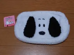 【新品未使用・タグ付き】スヌーピー もこもこ スクエアポーチ PEANUTS