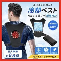 ✨2026年製新品✨猛暑対策 冷却ベスト バッテリー付ペルチェ素子搭載