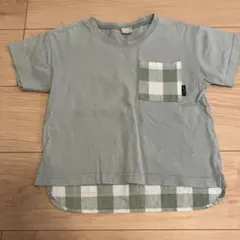 petit main 水色 Tシャツ 110