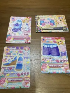アイカツカードセット　キュート　4枚