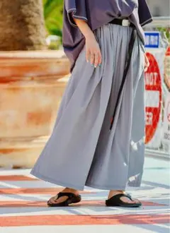 ニコアンド　メイクスタッフ25 ふわシャカベルトスカート