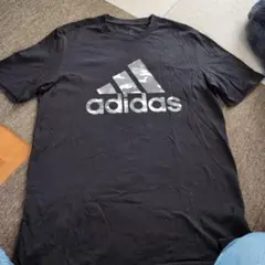 adidas カモフラージュロゴ Tシャツ L