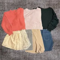 【8点】レディース服　秋冬春服　コーデ売り　セットアップまとめ売りカジュアル