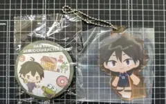 ハイキュー　一番くじ　サンリオキャラ　山口忠　缶バッジ　アクリルキーホルダー