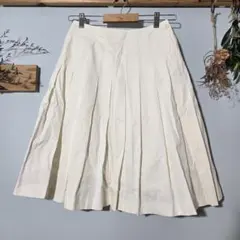 OLD ENGLAND プリーツ 白 ミニスカート 36 イタリア a672のサムネイル