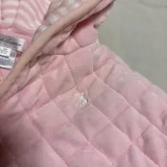 セール！ラルフローレン80 フード付きキルティングポンチョ ピンク