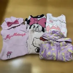 キッズ服セット（My Melody, ミニー, キティ、ラプンツェル）