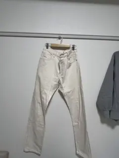 Stussy ホワイト ストレートデニム