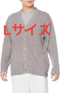 【ジェラートピケオム】ホットスムースリブカーディガン Lサイズ