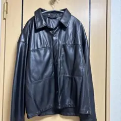 ZARA フェイクレザージャケット ブラック Mサイズ