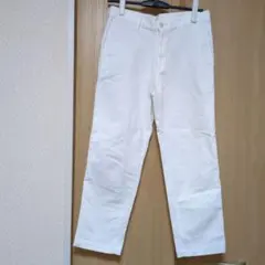 ユニクロ　白パンツ　ウエスト73㌢　男女兼用のサムネイル
