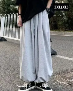 レディース スウェットパンツ グレー 3XL(XL)
