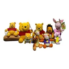 【希少・非売品あり】プーさん ティガー ピグレット ぬいぐるみ 9体セット