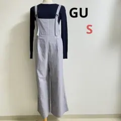GU ジーユー バックル付きサロペット ワイドパンツ Sサイズのサムネイル