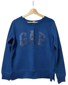 GAP ラメ入りスウェット トレーナー ブルー Sサイズ