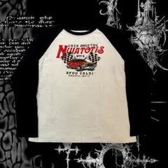 00s 平成 モーターサイクル 車 ギャル男 y2k グランジ ラグランロンT