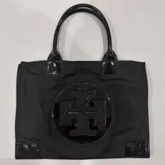 TORY BURCH トートバッグ ブラック ナイロン エナメルのサムネイル