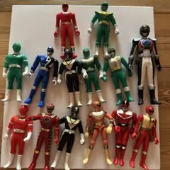 【当時物】スーパー戦隊 ソフビ フィギュア 14体まとめ売り ガオレンジャーのサムネイル