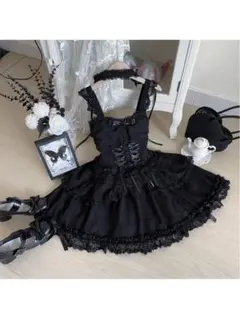 デザインドレス バレエ風 ライトフラワーウェディング JSK サスペンダードレス