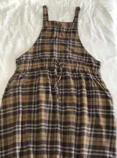 ARMEN アーメン　エプロンワンピースジャンパースカート