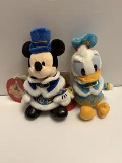ミッキー・ドナルド ぬいぐるみ クリスマスウィッシュ 2012 バッチ