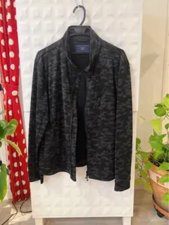 NICOLEブラック迷彩 ジップアップジャケット