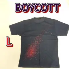 BOYCOTT（ボイコット）　Tシャツ　L
