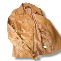 Zorronuez レザートレンチコート ベルトXL ベージュ ヴィンテージ