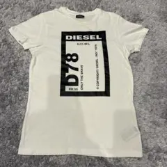 DIESEL D78 ロゴプリント クルーネックTシャツ ホワイト