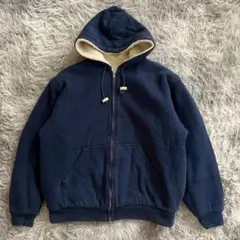 【STUDIOCANAL】裏ボアパーカー L 大きいサイズ 紺色 ユニセックス