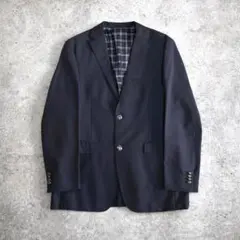 BURBERRY BLACK LABEL 紺ブレザー XL ノバチェック