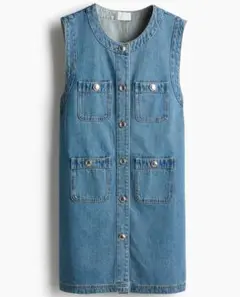 H&M デニムサロペットワンピース