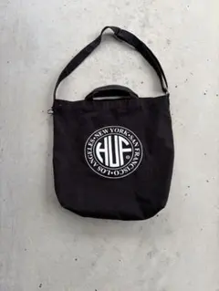 HUF 2WAYショルダートートバッグ ブラックのサムネイル