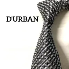 ダーバン　DURBAN ネクタイ　チェック　ブラック　ドットのサムネイル