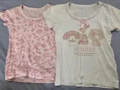 マイメロディ 半袖肌着シャツ 2枚セット110cm