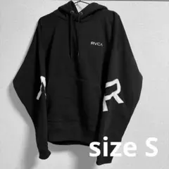 【匿名配送】RVCA ルーカ　パーカー　裏起毛　黒　ブラック　Sサイズのサムネイル