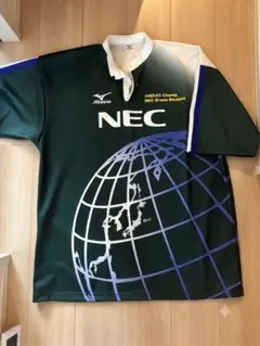 【2002-03優勝記念】NECグリーンロケッツ ラグビーシャツ MIZUNO製のサムネイル