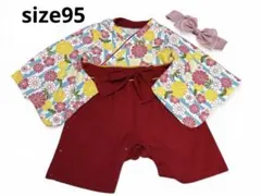 着物　袴　ロンパース　お食い初め　ひな祭り　花柄　お宮参り　リボン　リボン付き