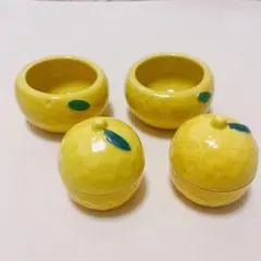 柚子　食器セット　ボウル　蓋付小鉢　ゆず　正月　先付　お通し　果物　和風　日本のサムネイル