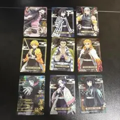 鬼滅の刃 竈門禰豆子 我妻善逸 魘夢 胡蝶しのぶ 伊黒小芭内 煉獄杏寿郎 カード