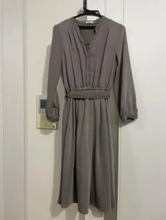 【Honeys】【GLACIER】ハニーズ 長袖 ワンピース ブラウン S