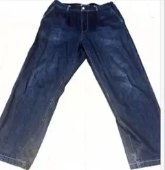 RAGEBLUE デニムパンツ インディゴ 濃紺 セルビッジ風 Lサイズ