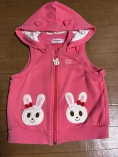 miki HOUSE ベビーベスト 90 ピンク