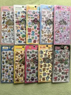 【正規品】新品未使用 ディズニー 、他 プチドロップステッカー10種セット