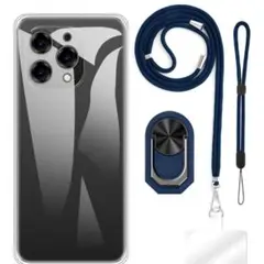 DoogeeN55 スマホケース ストラップ、リストバンド、リング、セット BL