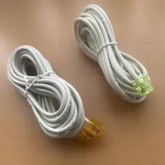 モジュラーケーブル RJ45 白色 2本セット