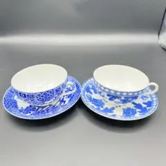 【透かし芸者】ティーセット[日本製/卵殻手/印判］ 茶器 日本特製 卵殻手 印判 カップ＆ソーサー 芸者 透かし絵 買い取り