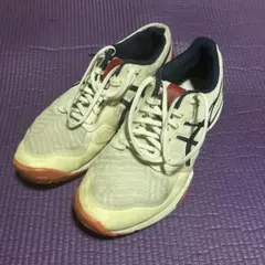 アシックス　テニスシューズ 26cm ※インソール無し　右踵潰れあり　砂あり