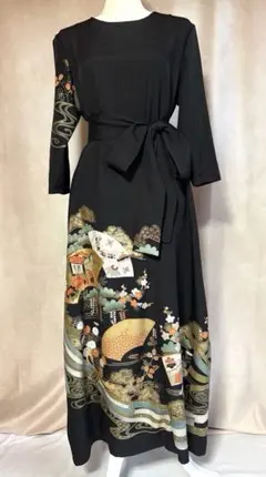 2025年最新】黒留袖リメイクワンピースの人気アイテム - メルカリ